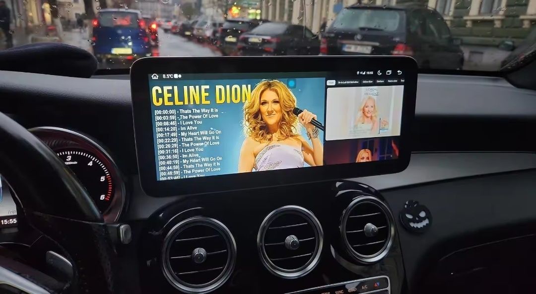 Radio Android 12,3" Mercedes Benz Classe C (2015 a 2018) + CPU snap