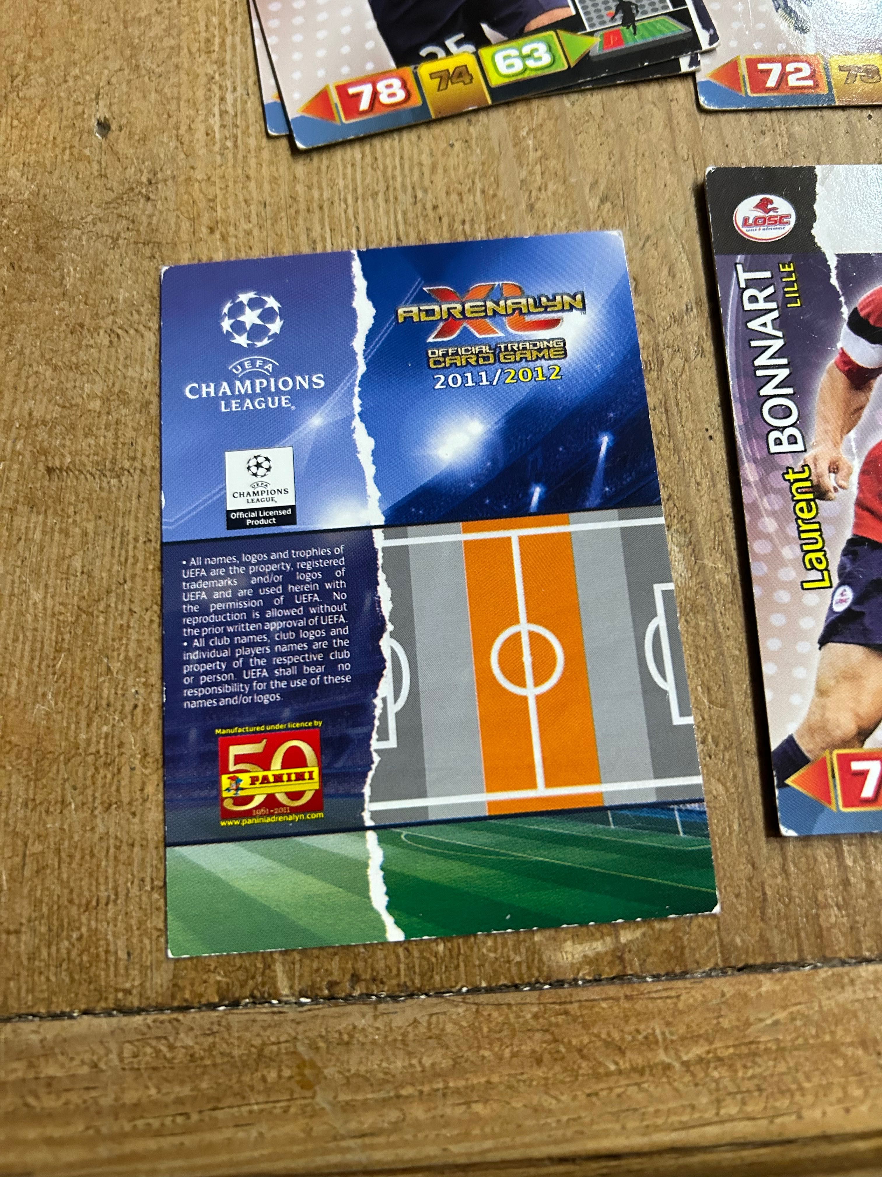 Panini Lille champions league 11/12 9 kart polecam