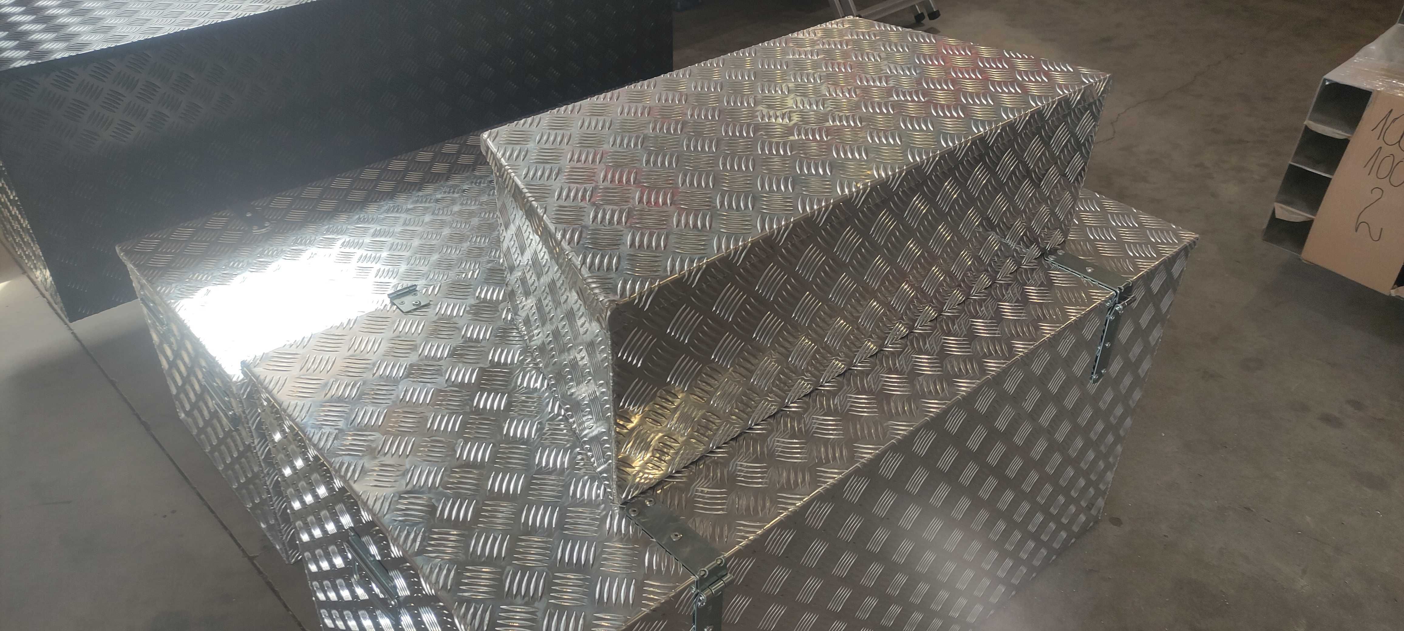 Skrzynia aluminiowa na pickup, bagażnik dachowy, camper teardrop offro