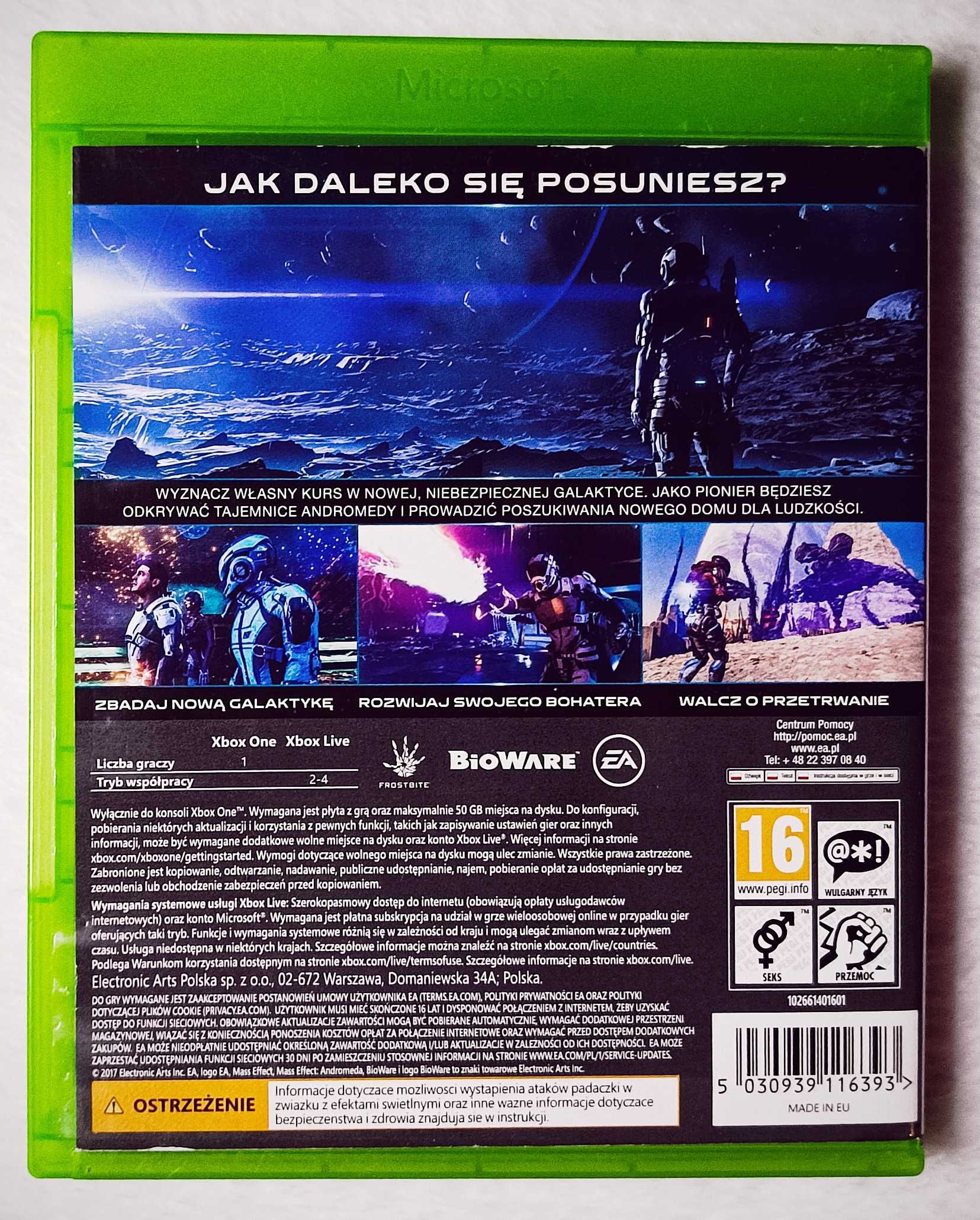 Mass Effect Andromeda PL Napisy Xbox One