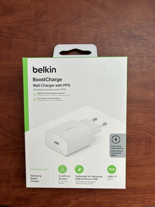 Зарядний пристрій Belkin BoostCharge 25W USB-C