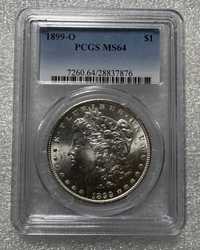 Долар Моргана 1899 слаб PCGS MS-64 Америка США