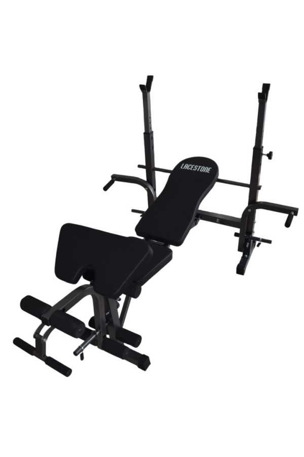 Siłownia w domu Mocna ławka treningowa | 230 kg udźwigu stojak sztanga