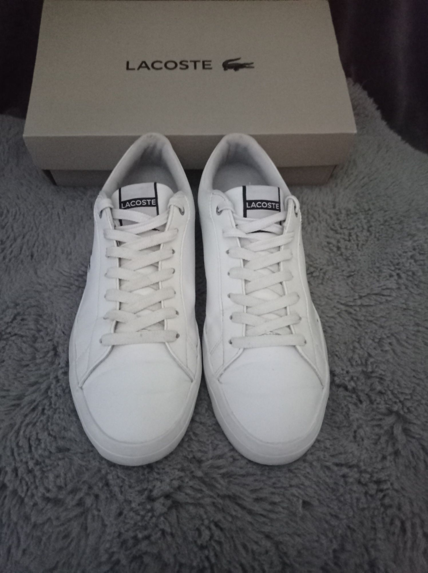 Buty Lacoste Lerond rozmiar 42 białe skóra skórzane super męskie
