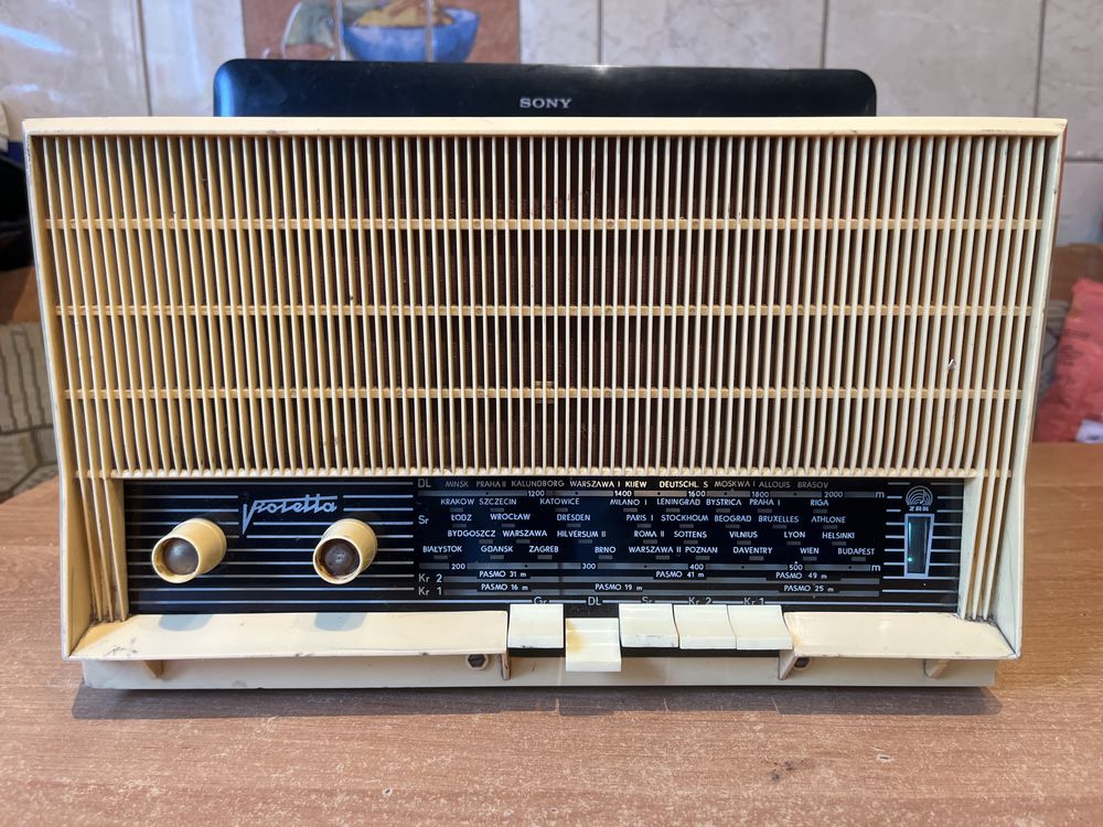 ZRk Violetta stare lampowe radio magiczne oko