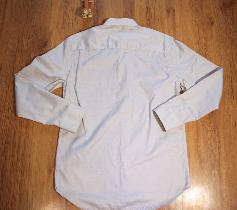 Koszula Oscar r. 40 szara męska dł rękaw bawełniana elegancka