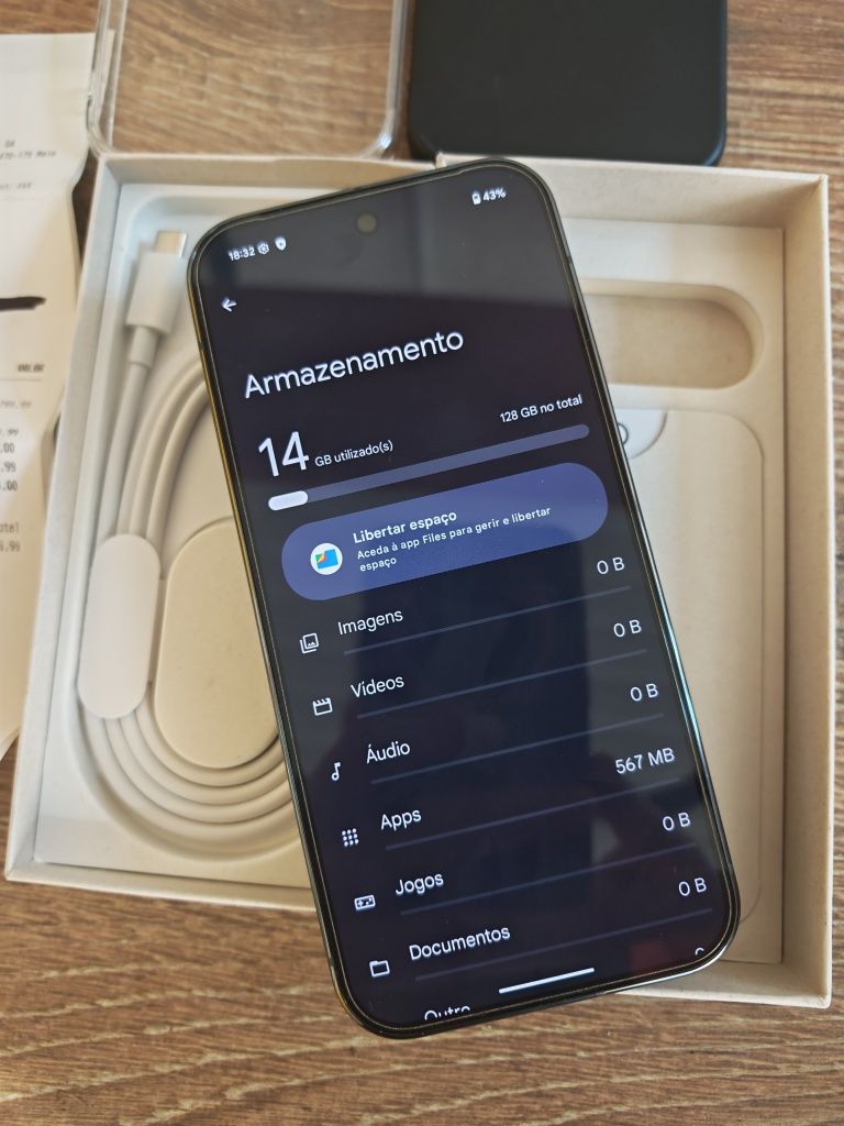 Google Pixel 9 Pro 6.3" 16GB/128GB Preto Seminovo C/Garantia Aceito Re