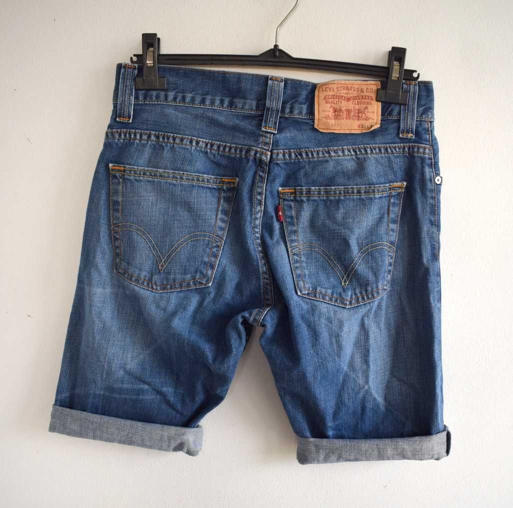 Levi's 512 bootcut w30 s męskie szorty spodenki