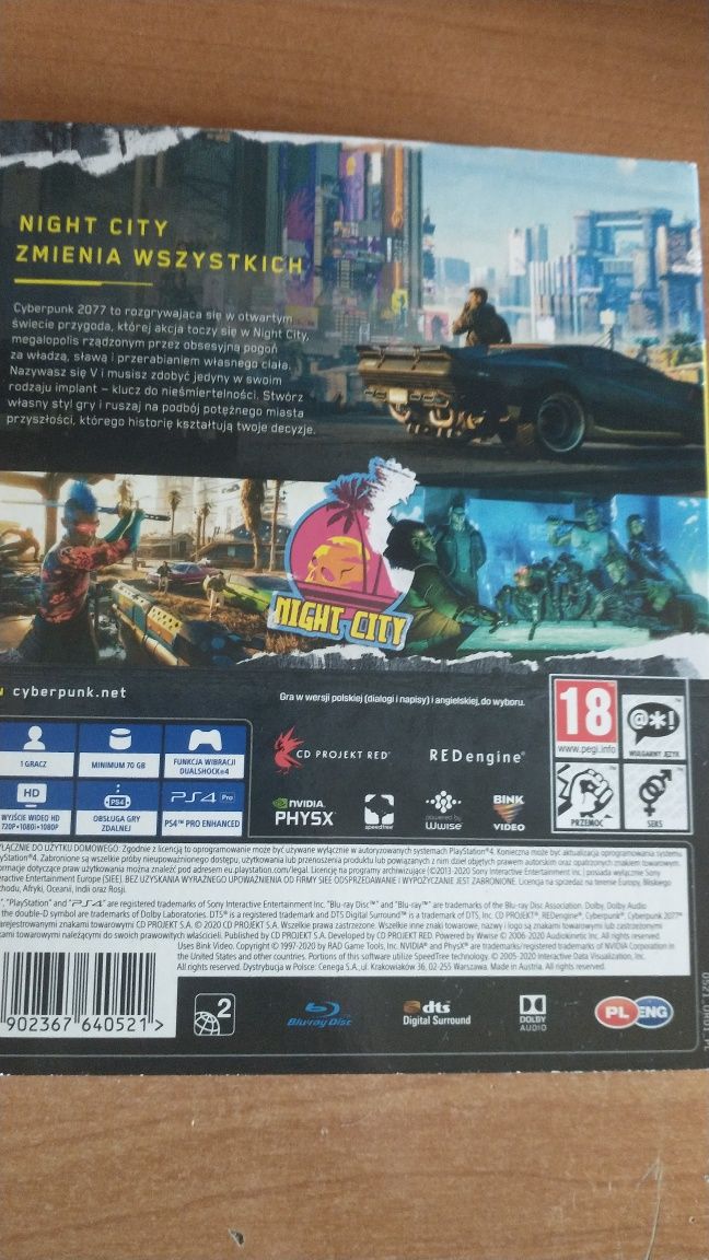 Gra PS4 Cyberpunk 2077