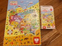 Czuczu. Puzzle mapa Polski, 84 elementy
