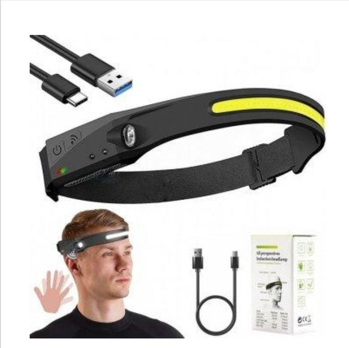 Акция Опт Фонарик налобний LED BL-Z28 Z-4 з датчиком движение (сенсорн