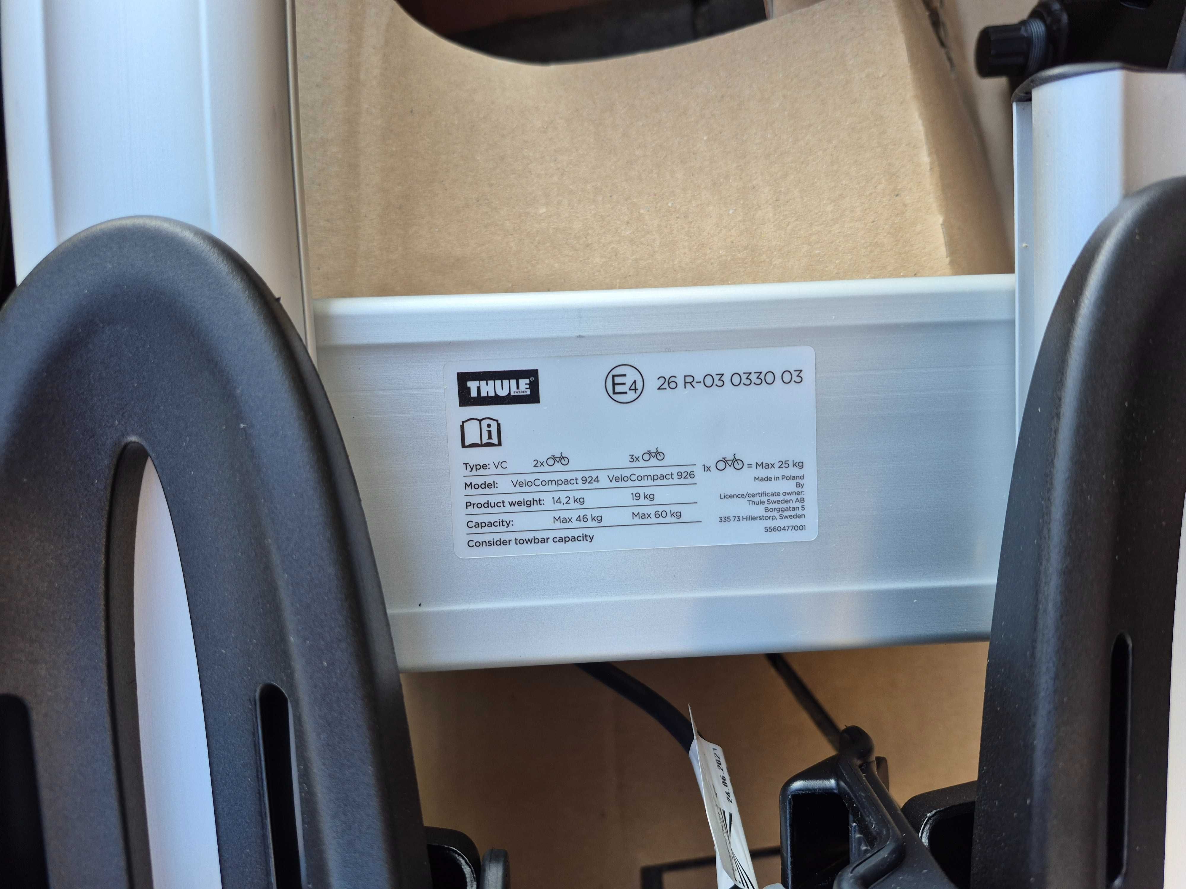 Nowy uchwyt rowerowy Thule VeloCompact 2 – na hak