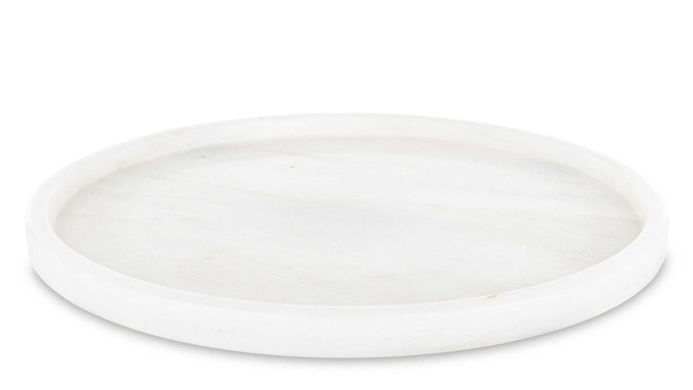 Taca Dekoracyjna Okrągła Patera marmurowa Ø 25 cm podstawka granit