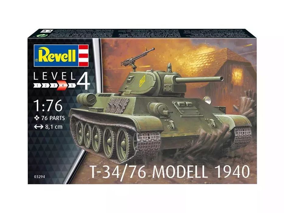 Pojazd 1:76 T-34/76 Model 1940. Revell