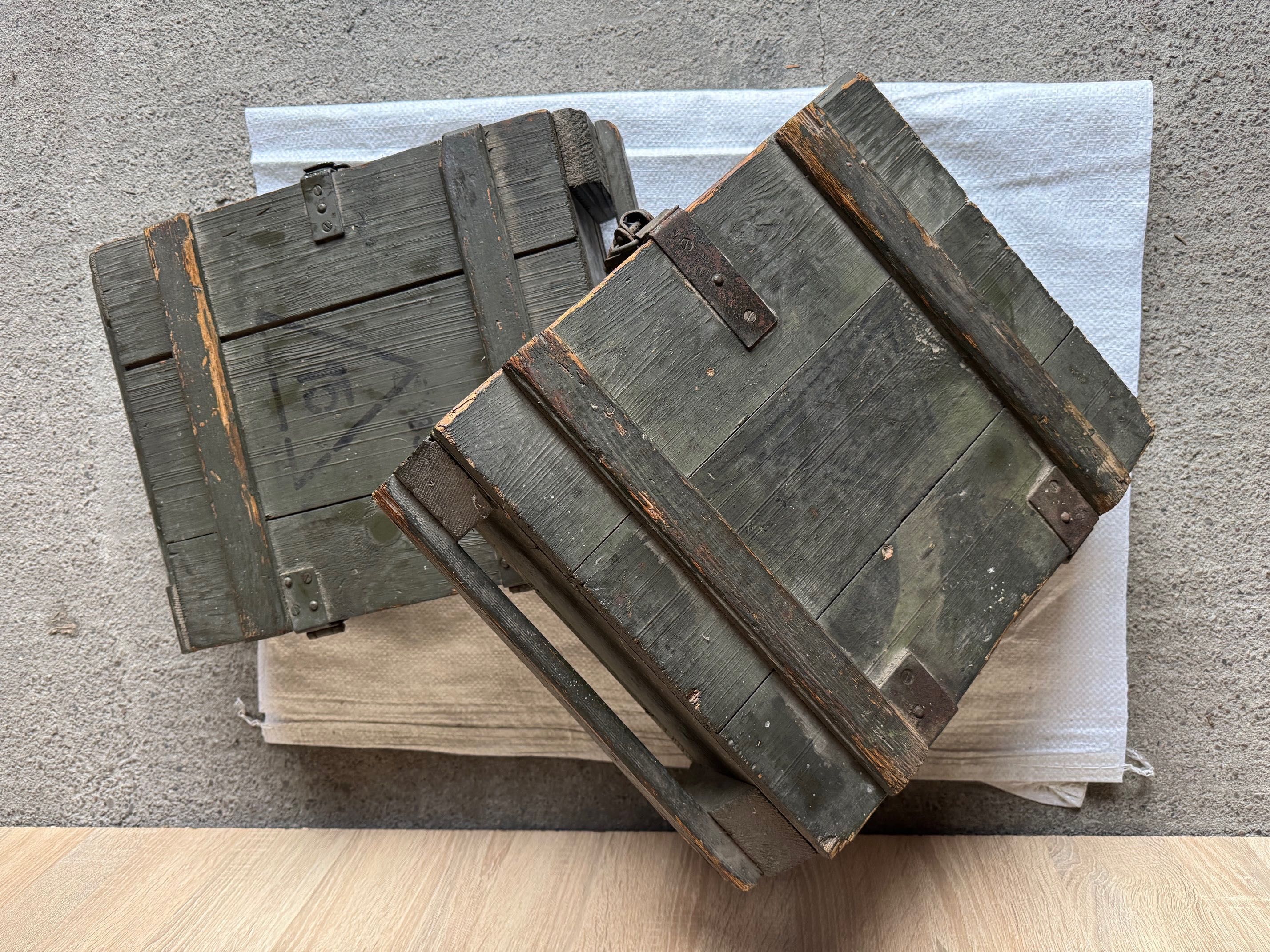 MILITARIA 2 skrzynie wojskowe