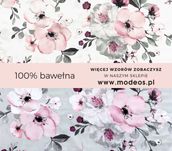Tkanina 220 cm Materiał w kwiaty jabłoni Bawełna pościelowa na metry