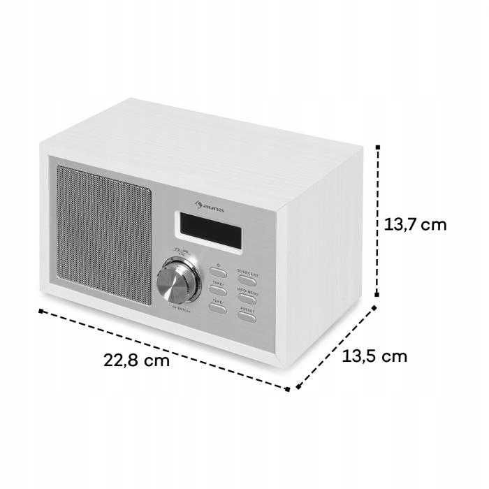 Radio DAB+/FM Bluetooth 5.0 AUX-In Wyświetlacz LCD