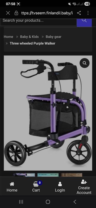 Chodzik składany dla seniora