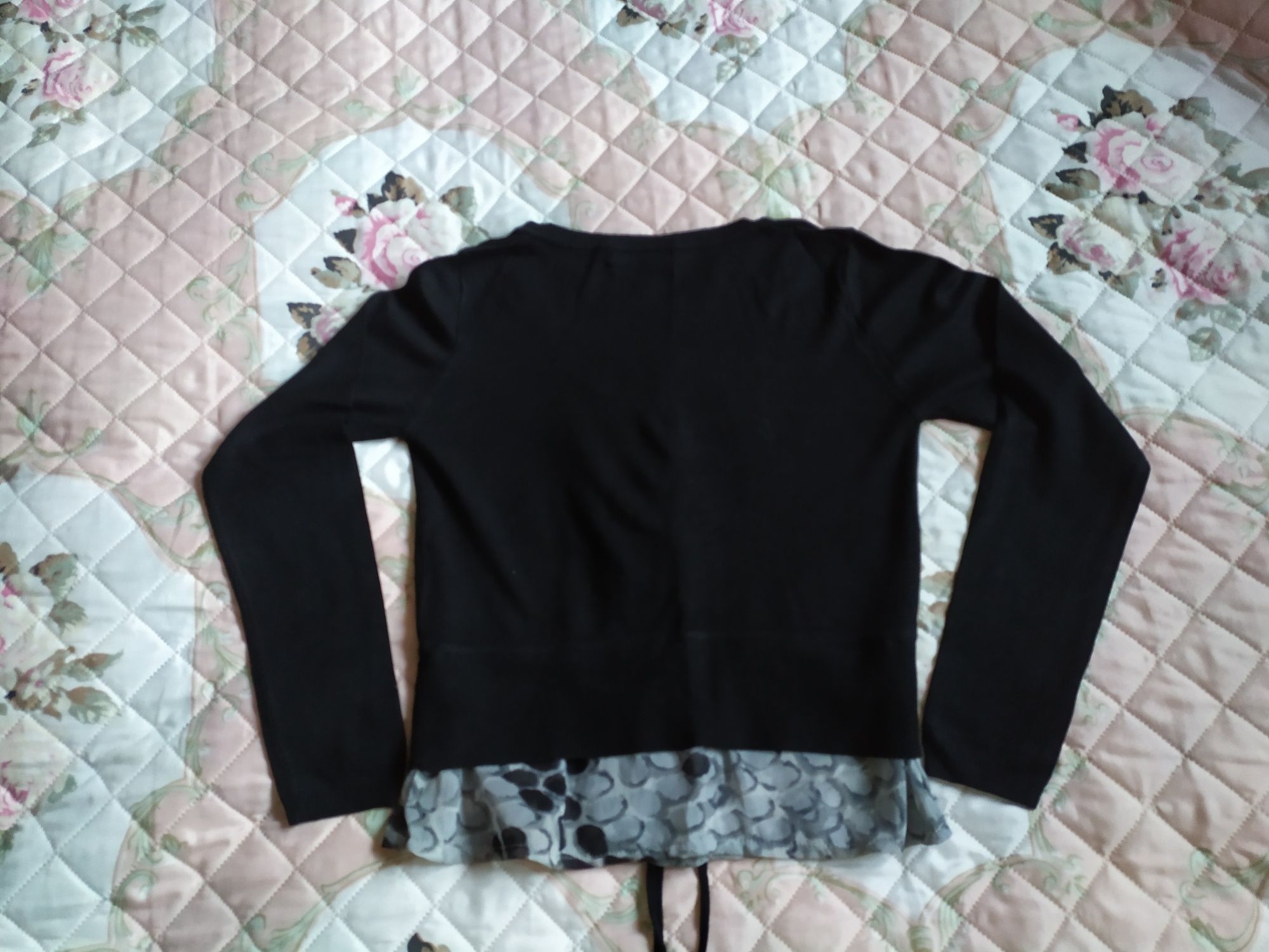 Nowy bluzko-sweterek czarny r.S 36