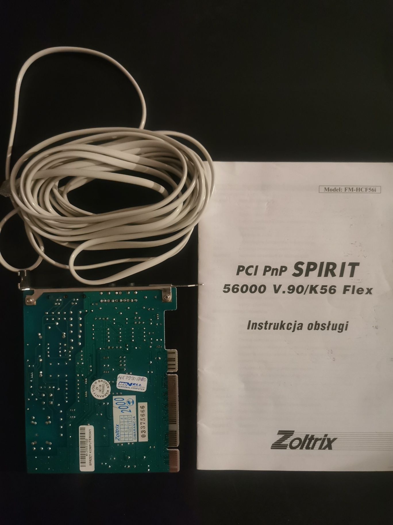 Modem Zoltrix Spirit PCI Pnp 56000