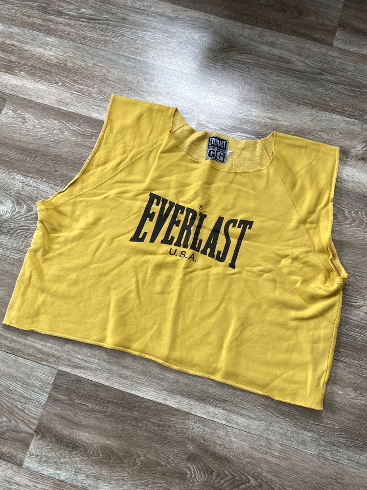 Sportowa luźna bluzka crop top bluza everlast sport vintage