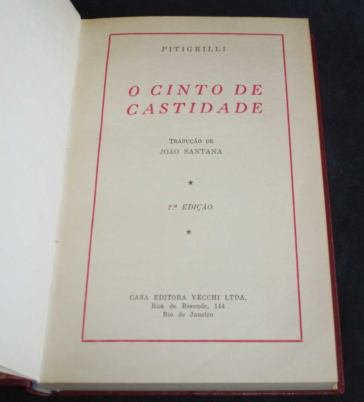 Livro O Cinto de Castidade Pitigrilli