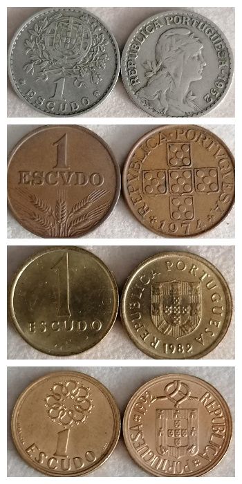 Moedas Portugal 1$00 a 100$00