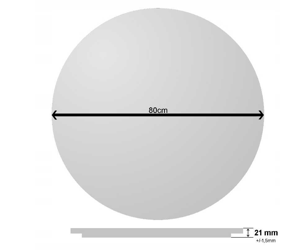 Nowoczesne Lustro Łazienkowe Okrągłe Led 80cm Podświetlane *WYPRZEDAŻ*