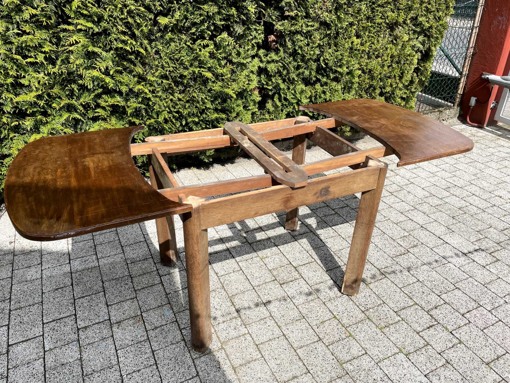 Stół Drewniany Rozkładany Poniemiecki