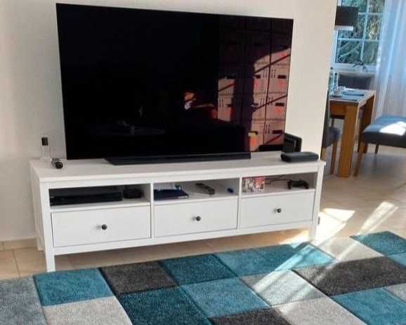 IKEA HEMNES szafka pod TV białe drewno 148x47x57 cm (nowa w Ikea 1199)