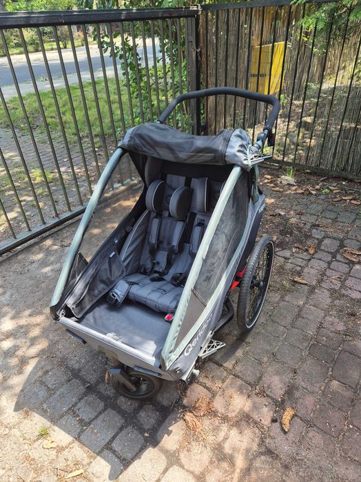 Przyczepka rowerowa Qeridoo Kidgoo 2 Ivy Green - użyta dwa razy