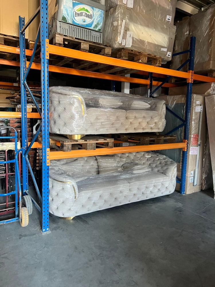Zestaw kanapy XL / sofy  Glamour / chesterfield
