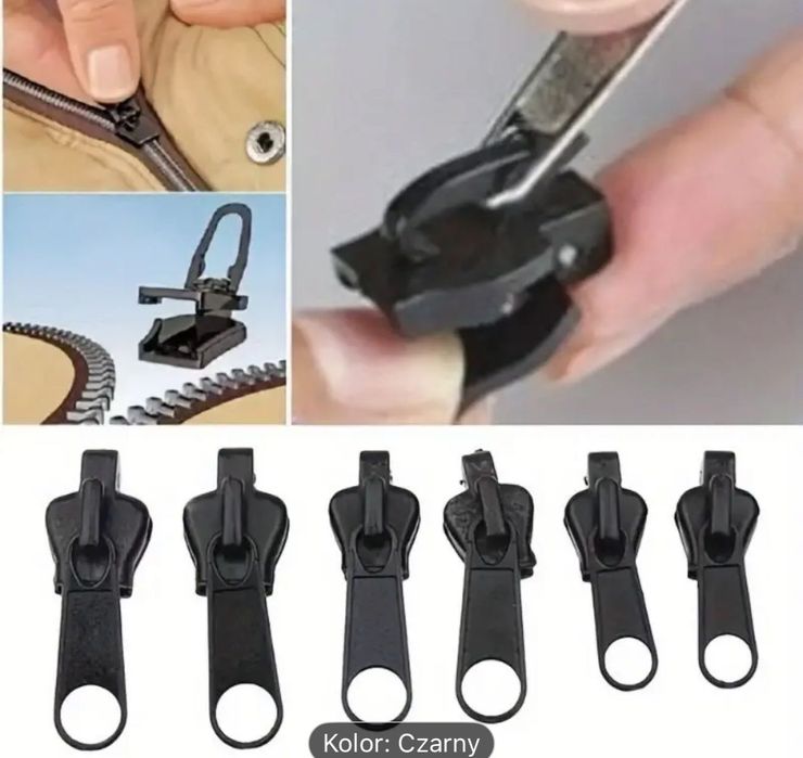 6-częściowy zestaw do natychmiastowej naprawy zamka błyskawicznego