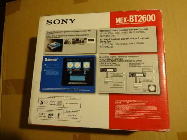 RADIO SONY MEX-BT2600 BLUETOOTH  4X52W zestaw głosnomówiący