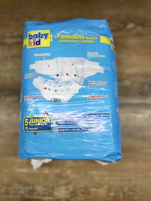 Підгузки BabyKid, 5 розмір, нові