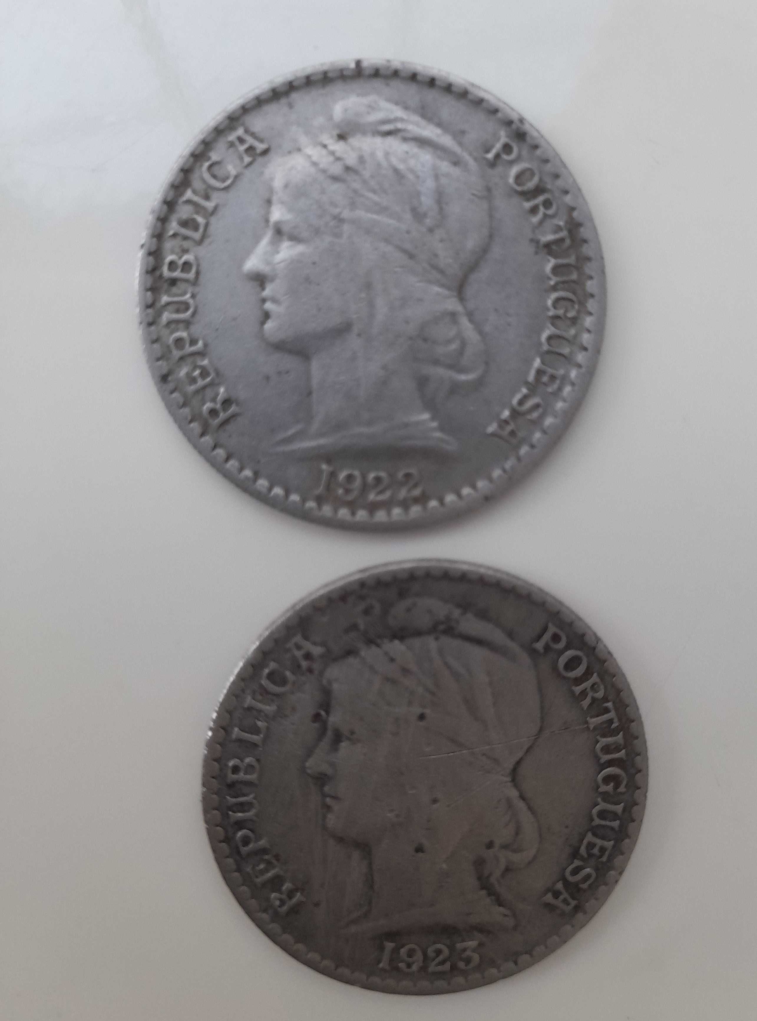 50 Centavos de Angola - Níquel- 1922/1923  Alpaca- 1927 /1928/1948/950