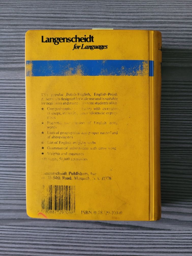 3374."Polish pocket dictionary" Pol-Ang Ang-Pol