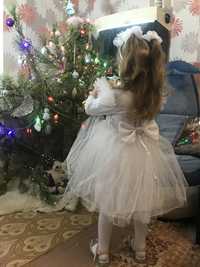 Платье снежинки снежная королева костюм снежинки новогоднее 2-4 года