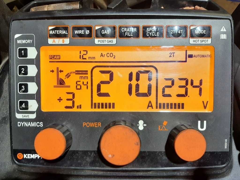 KEMPPI Kempact 323A SYNERGIA migomat 4x4 lutospawanie