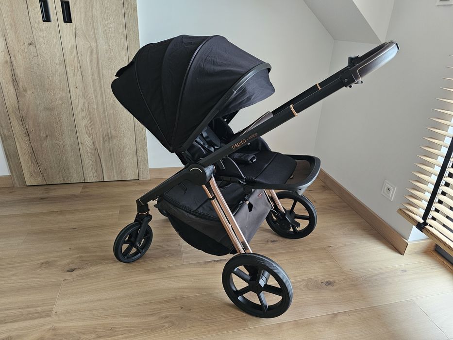 Espiro Miloo Wózek Wielofunkcyjny 2w1 Diamond Black / Stan idealny