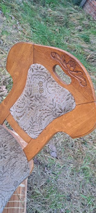 Stół z krzesłami stolik meble lite drewno komplet