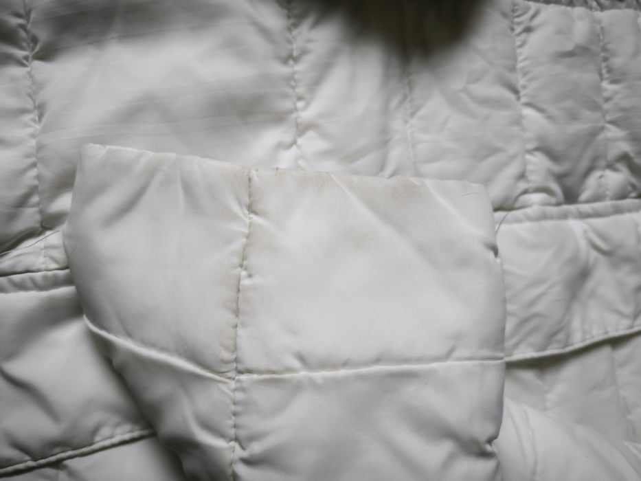 Tommy Hilfiger damska kurtka M biała lekka puchowa przejściowa pikowan