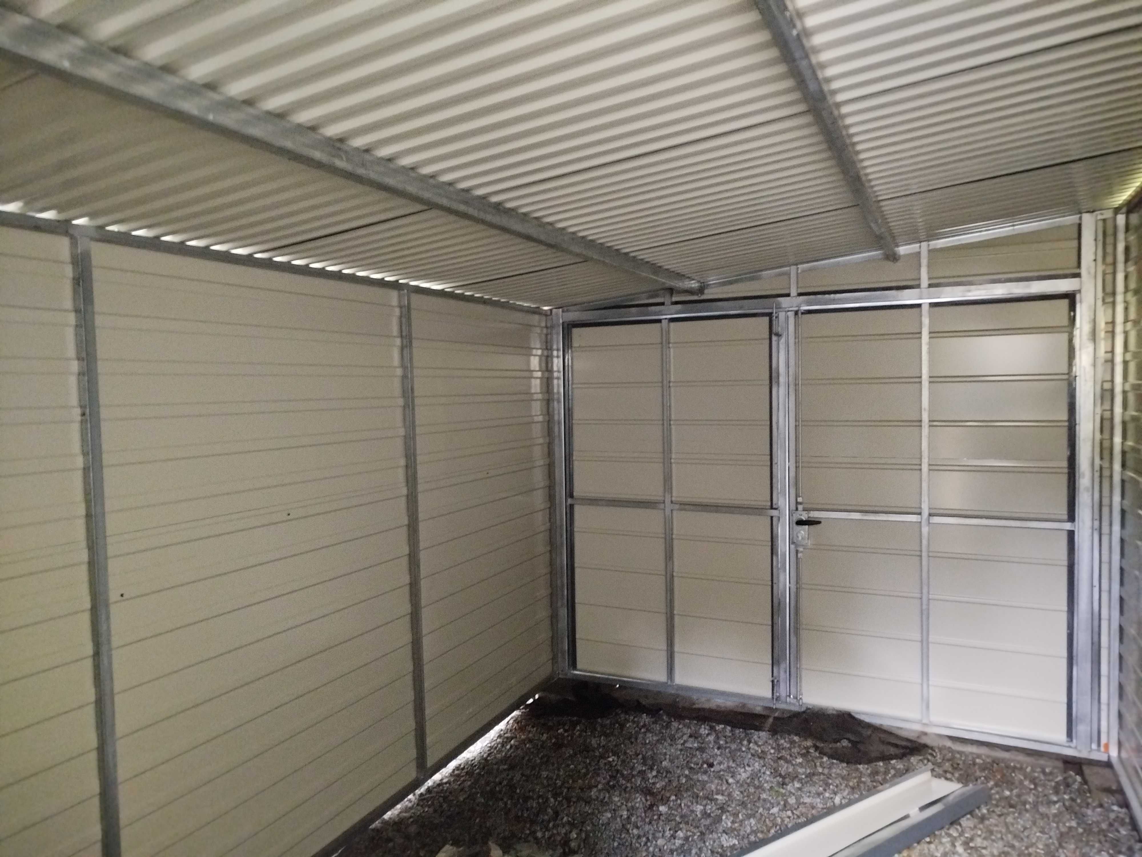 Garaż 3x5 PREMIUM Drewno Orzech Brama Uchylna