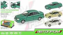 Металева модель Daewoo Lanos (Ланос) світло,звук 3 кол.  1:22 Автопром