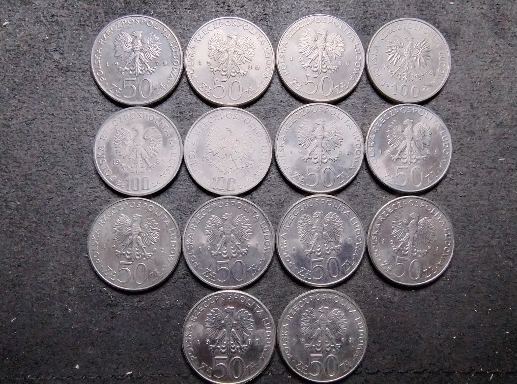 PRL monety z królami 16 sztuk piekne