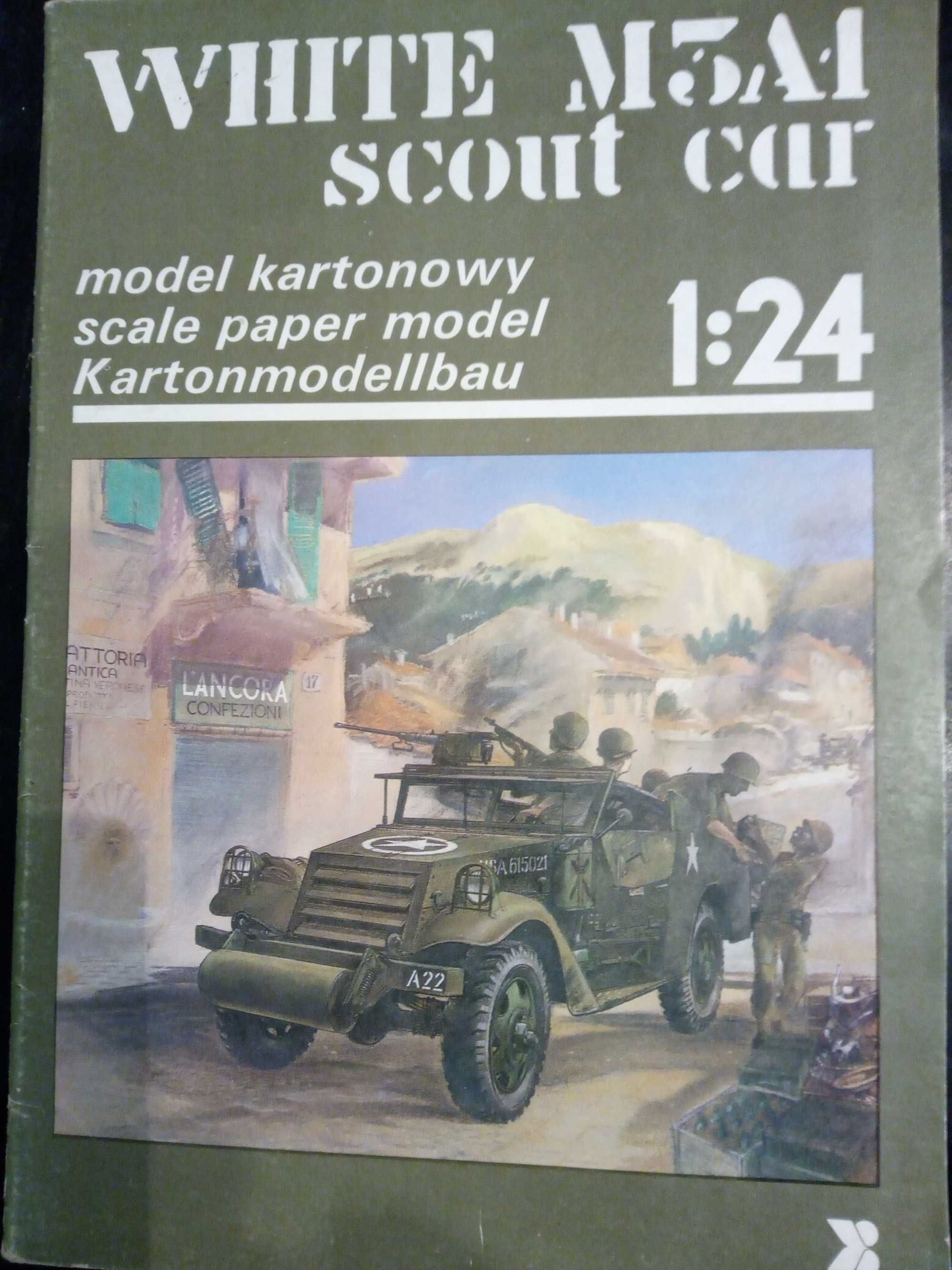 Kartonowy model M3A1 White Scout Car  sprzedam