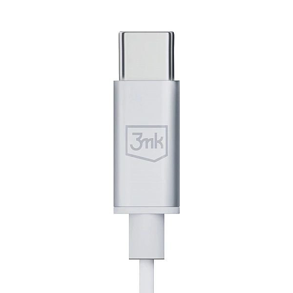 Słuchawki 3mk Wired Headphones przewodowe ze złączem USB-C - białe