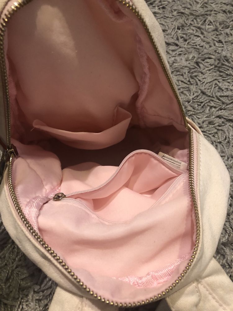 Mały plecak pudrowy różowy