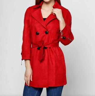 Пальто -піджак червоне