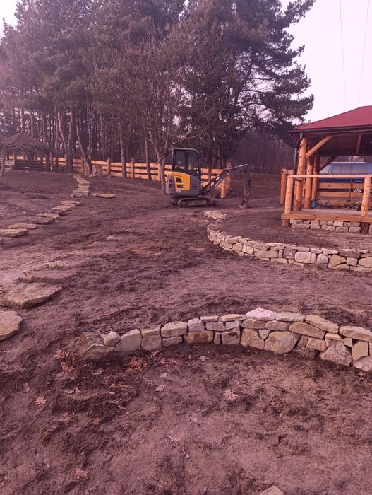 Działki ROD, minikoparka,minisprzetem budowlanym,wywrotki koparki łado